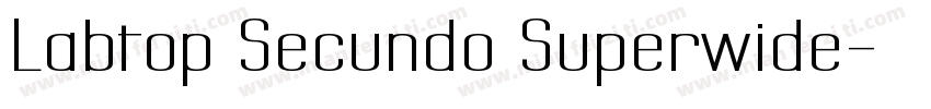 Labtop Secundo Superwide字体转换